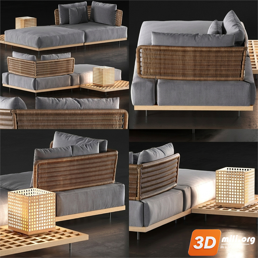 Outdoor Sofa Skp Files